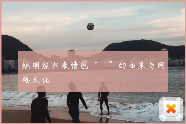 姚明经典表情包“囧”的由来与网络文化